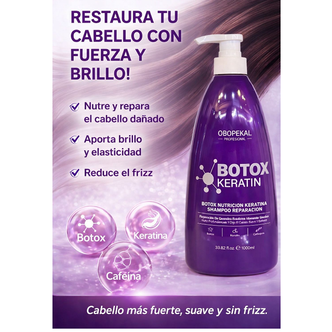 OBOPEKAL® Shampoo Botox Keratina 1000ml 3