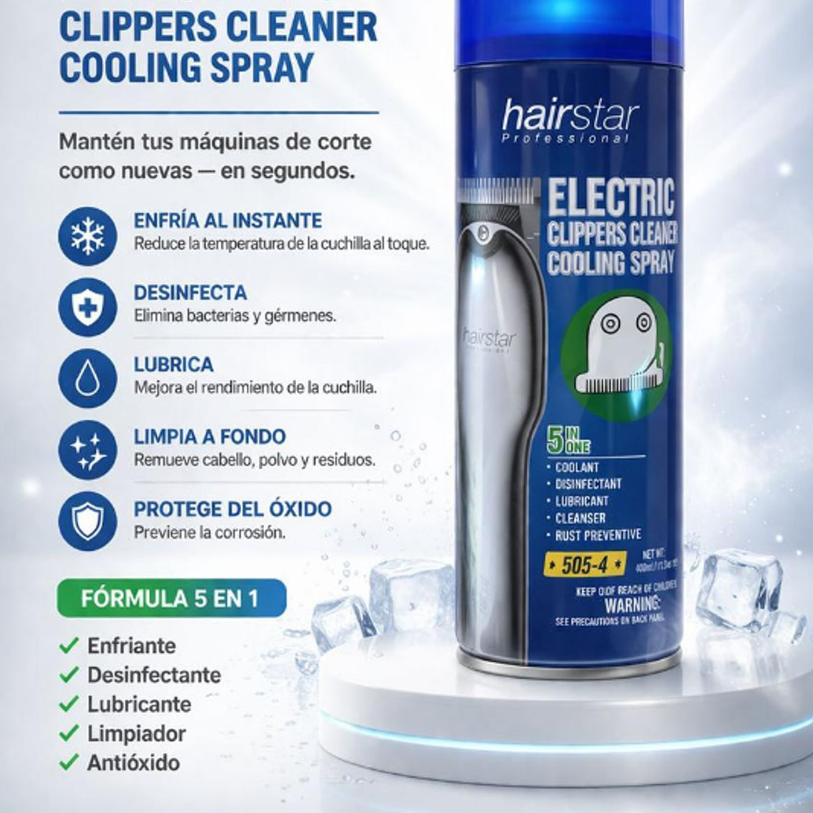 Hairstar® Cool Care 5 En 1 Aerosol 439ml⭐ 1