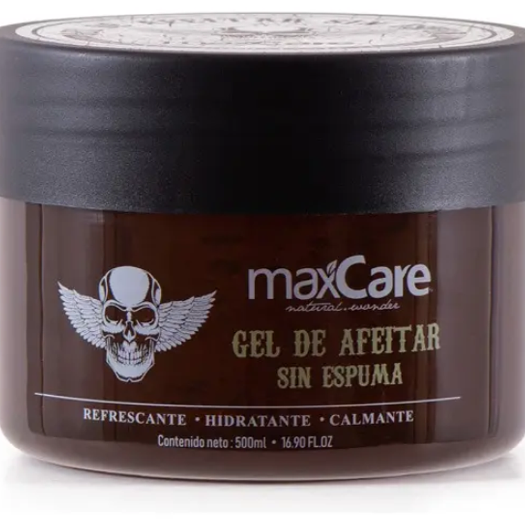 Maxcare Gel Afeitar Barba Sin Espuma 500ml Masculino 1
