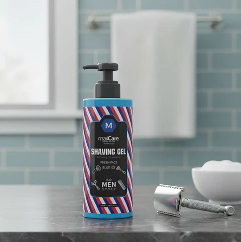 Maxcare® Shaving Gel Color Azul 1000ml
