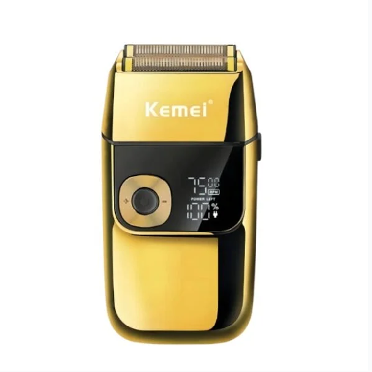 Kemei® Kemei-2028 Máquina Afeitadora Professional Dorada Recargable Máquina Afeitadora  1