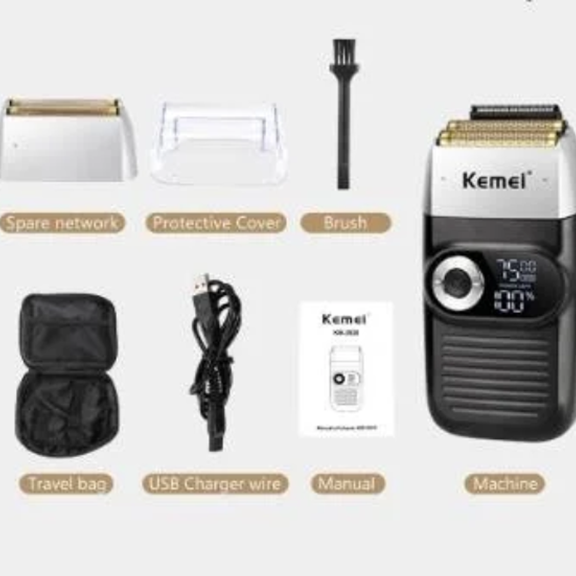 Kemei® Km-2026  Máquina Afeitadora 110v/240v 4