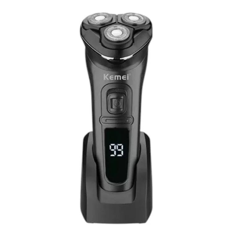 Kemei® Máquina Afeitadora Km-2805 Tres Cabezas Recargable 1