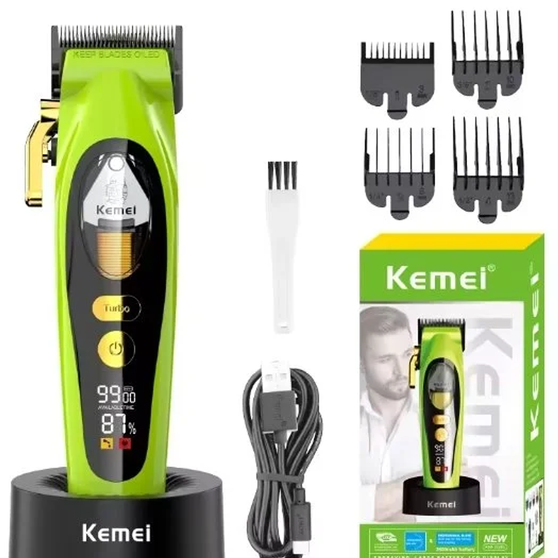 Kemei® Máquina De Corte Barber Km-2035 9000PRM 2