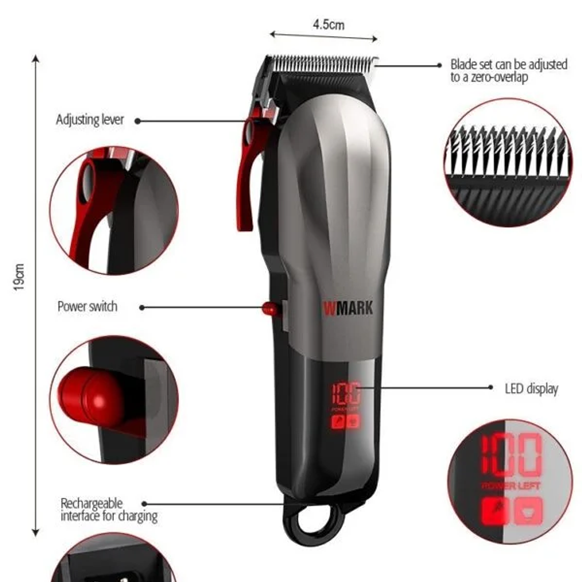 Wmark® Máquina de Corte NG-115 – 7000 RPM | Precisión y Rendimiento 5