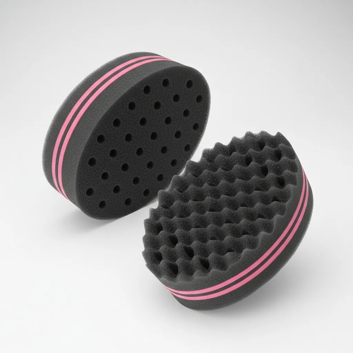 Esponja Cepillo Para Giros Y Rastas Afro Barbería 3