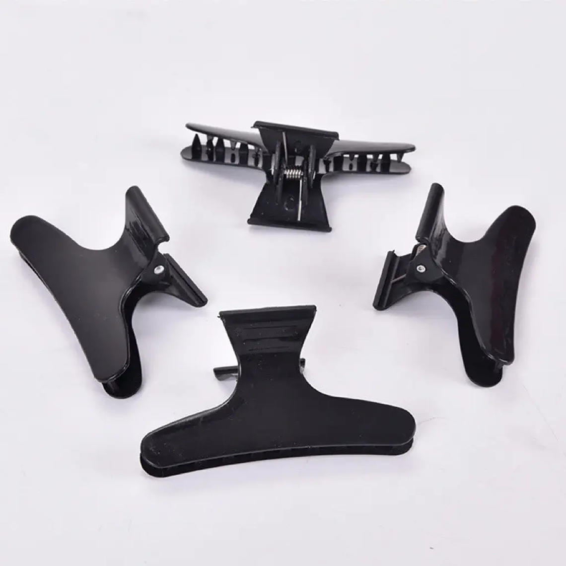 Pack 12 Unidades Pinza Tomador Para Cabello Color Negro 2