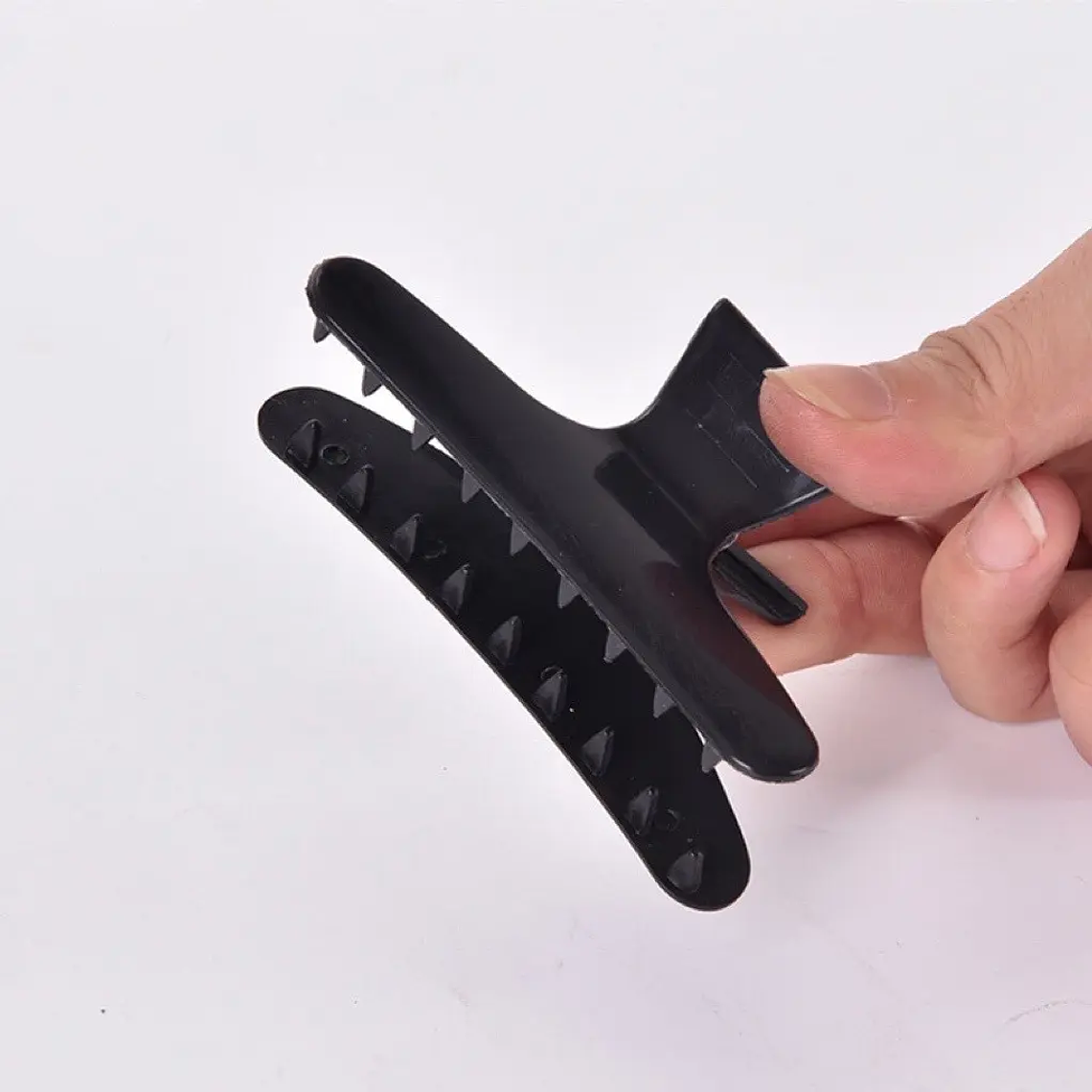 Pack 12 Unidades Pinza Tomador Para Cabello Color Negro 3