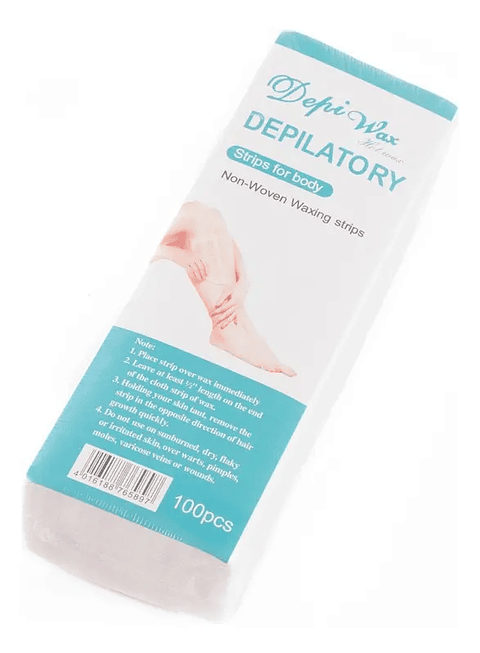 Depiwax® Bandas Depilatorias Papel Cera Para Depilar 100 Und