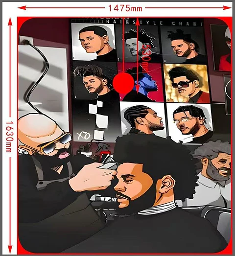 Capa Para Peluqueria 160cm*145cm 01# N1370