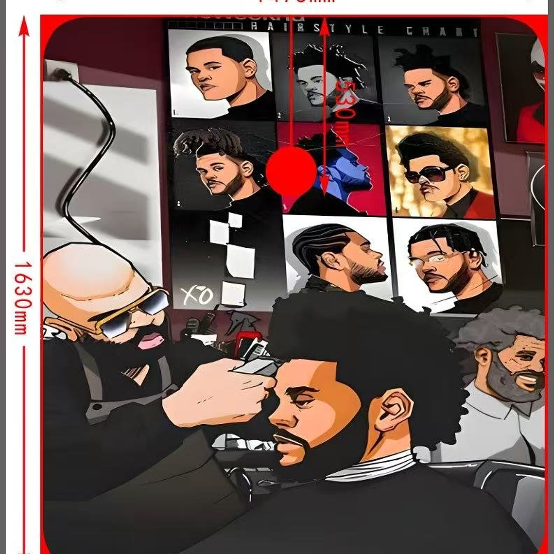 Capa Para Peluqueria 160cm*145cm 01# N1370 1