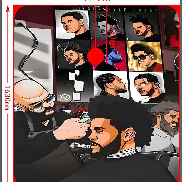 Capa Para Peluqueria 160cm*145cm 01# N1370 1