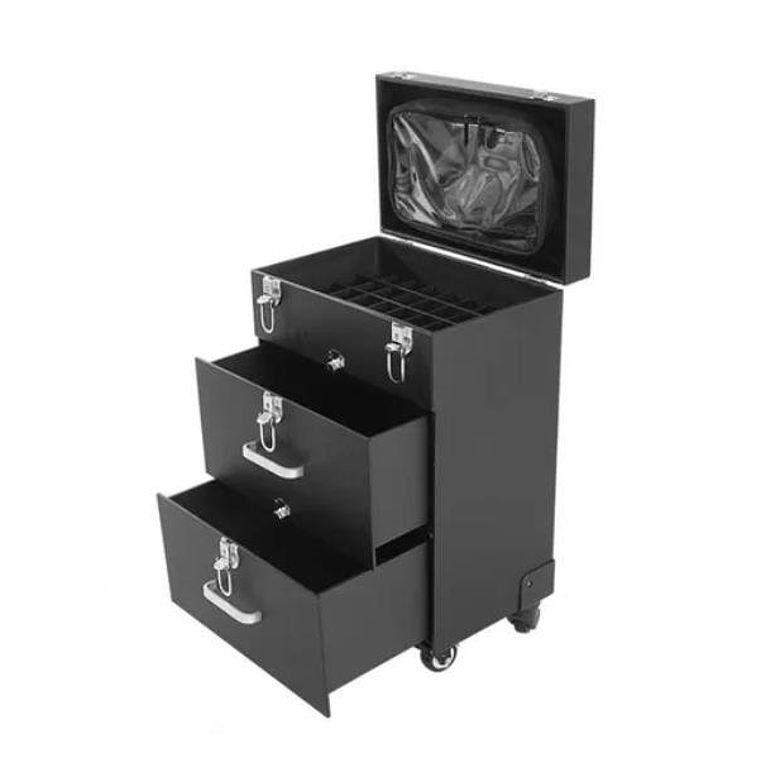 (Negra)Maleta Multiuso Para Manicure y Maquillaje - Tabby 1