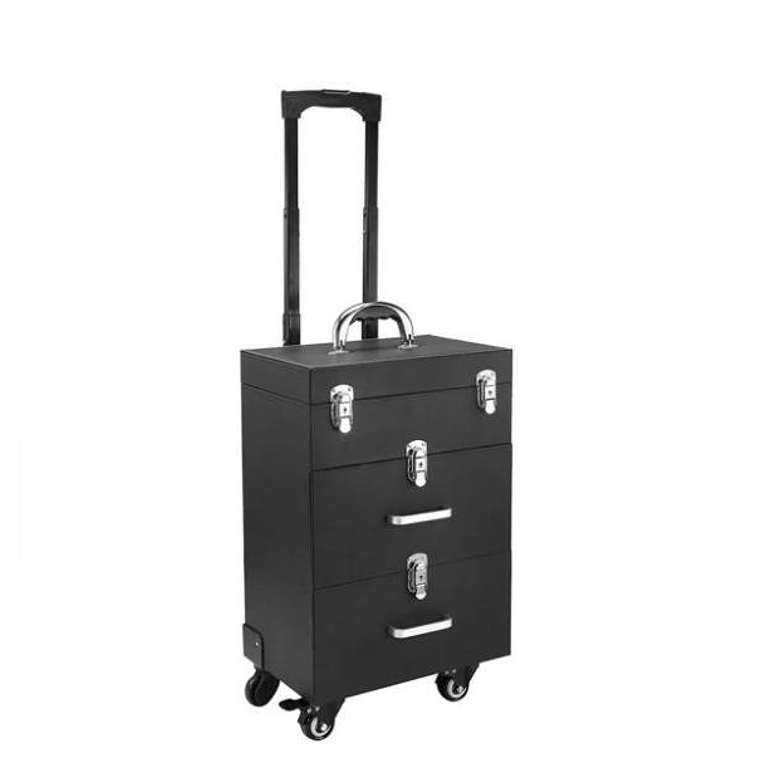 (Negra)Maleta Multiuso Para Manicure y Maquillaje - Tabby 3