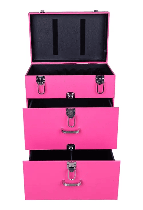 Maletín Multiuso Para Manicure Y Maquillaje Tabby Rosada