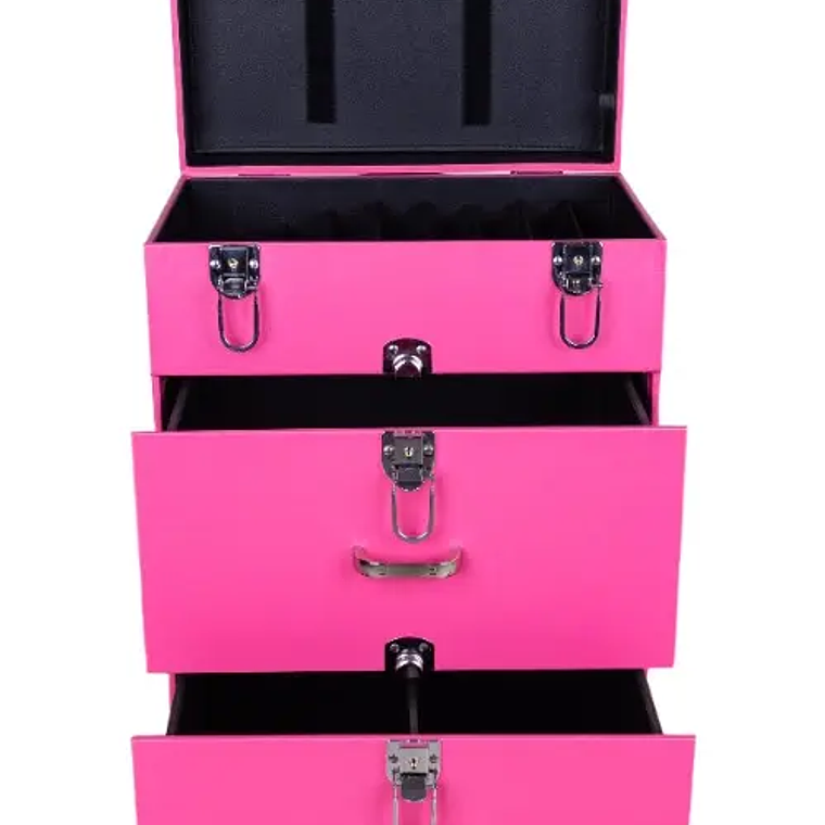 Maletín Multiuso Para Manicure Y Maquillaje Tabby Rosada 1