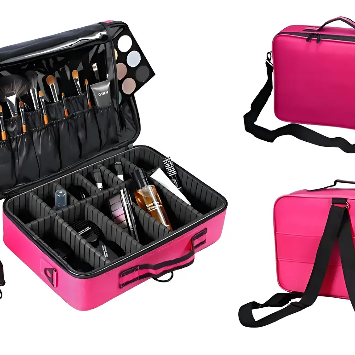 Maleta Organizador Porta Maquillaje Rosado 2