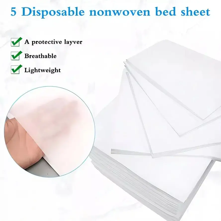 Pack X10 Sabanillas Desechable Con Elástico Para Camilla 2