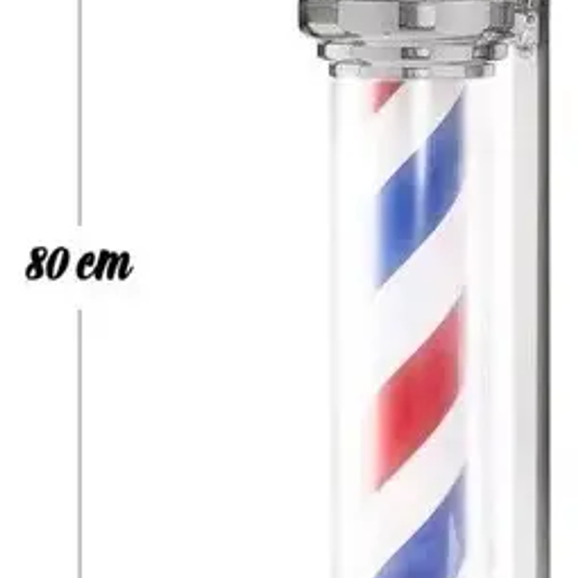 Letrero Barbería Peluquería Pole Giratorio Barber Shop 88cm 1