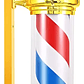 Letrero Barbería Peluquería Pole Giratorio Barber Shop 88cm - Miniatura 3