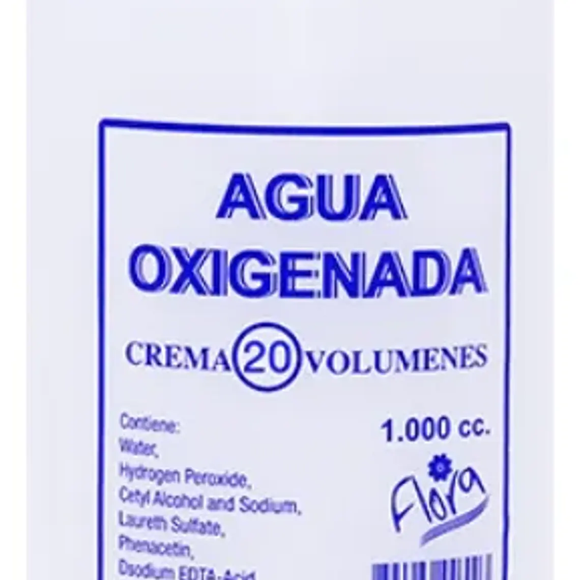 Flora®  Agua Oxigenada En Crema 20 Volúmenes 1000ml 2