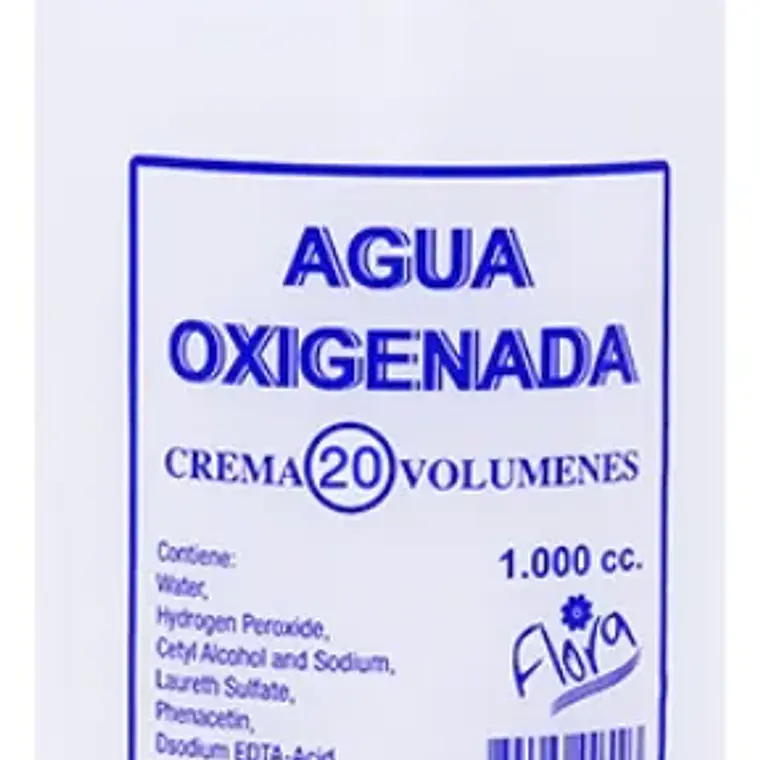 Flora®  Agua Oxigenada En Crema 20 Volúmenes 1000ml 2