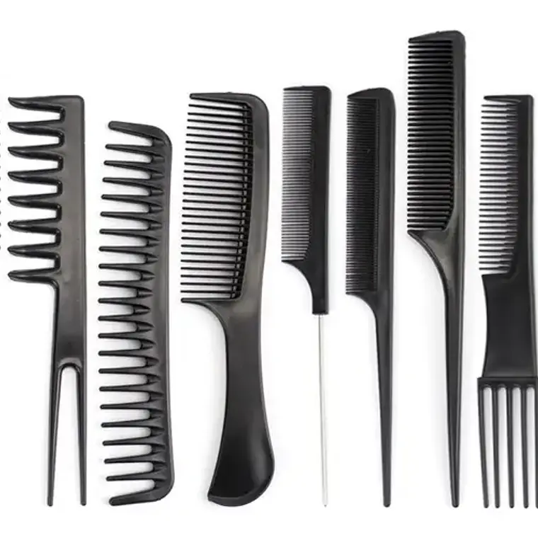 Set De 10 Und Peinetas Profesionales, Peluquería O Barbería 1