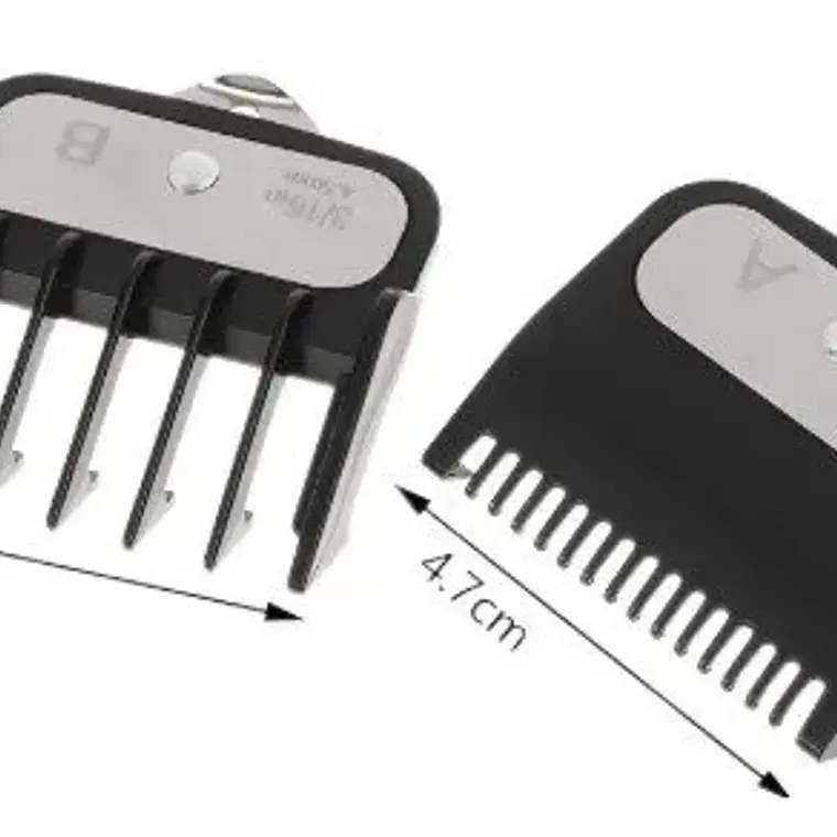 Peines Para Maquina Clipper Disguise 0.5y1.5 / Wah1.5m+4.5m Negro 6