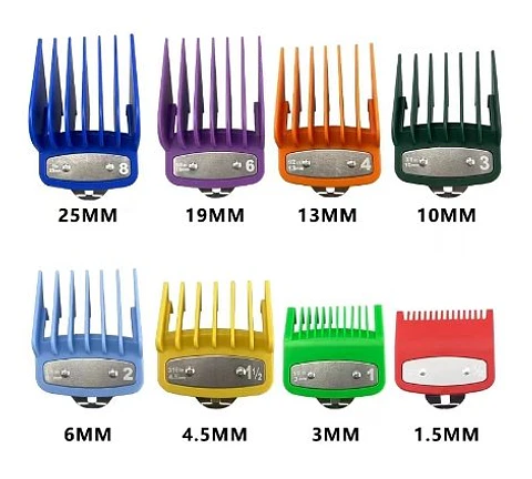 Set Peines Aluminio Para Maquina Corte de 8 Unidades q011/tr013