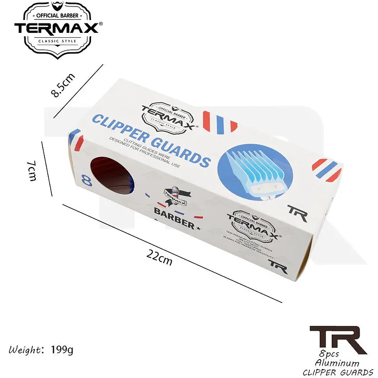 Set Peines Aluminio Para Maquina Corte de 8 Unidades q011/tr013 3