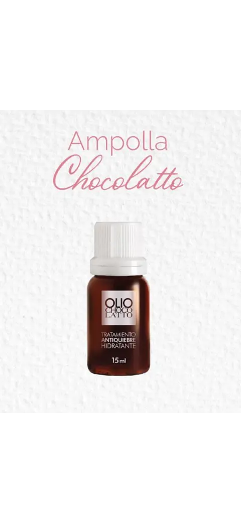 Ampollas Chocolate De Olio 15 Ml. Hidratación