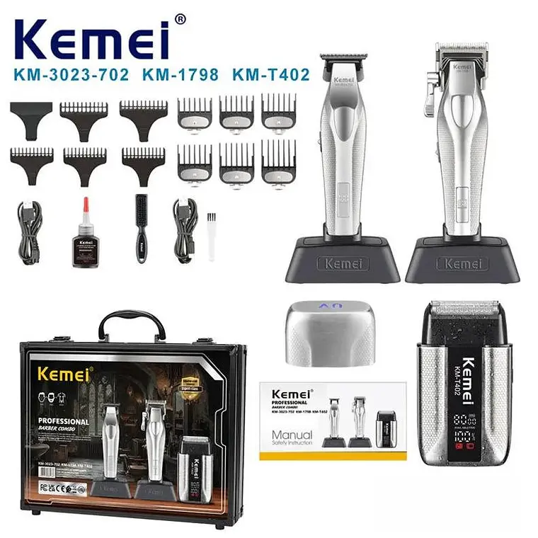 Kemei ® Kit Maquina De Corte Barber KM-702/KM-1798/KM-402 1