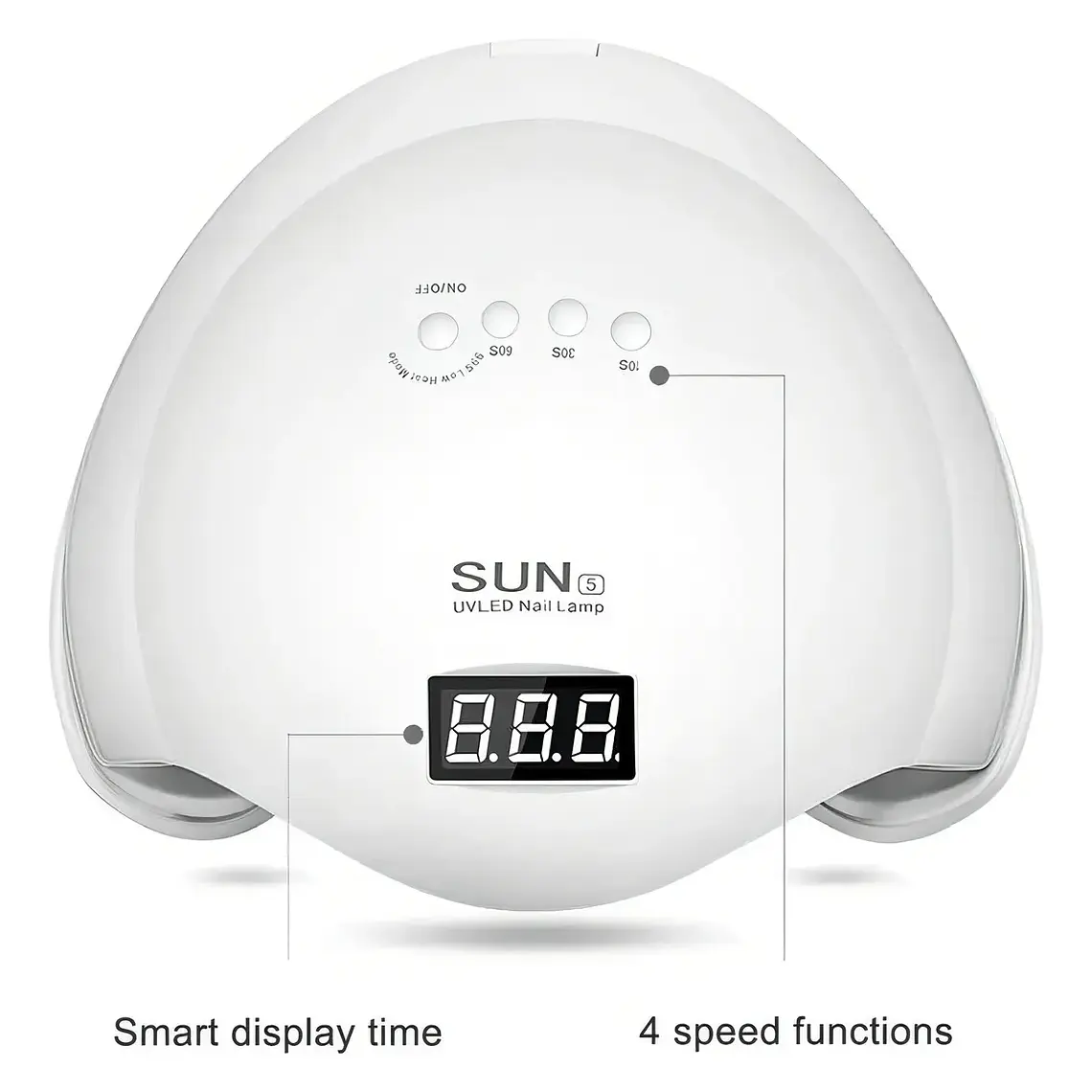 Sun® Secador De Uñas Led Profesional 48 Watts Led Uv Manicure D Color Blanco 6