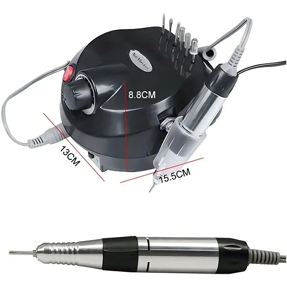 NailStar® Torno 30000rpm Manicura Uñas Acrílicas Gel Negra Velocidad Ajustable 4