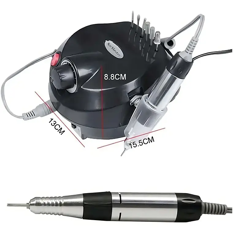 NailStar® Torno 30000rpm Manicura Uñas Acrílicas Gel Negra Velocidad Ajustable 4