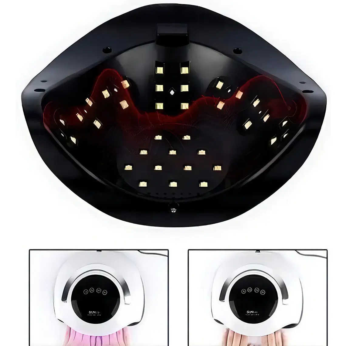 Lámpara Led UV Nailstar 120W Uñas Gel Permanente Blanco Con Timer 2