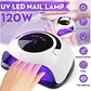 Lámpara Led UV Nailstar 120W Uñas Gel Permanente Blanco Con Timer - Miniatura 3