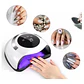 Lámpara Led UV Nailstar 120W Uñas Gel Permanente Blanco Con Timer - Miniatura 4