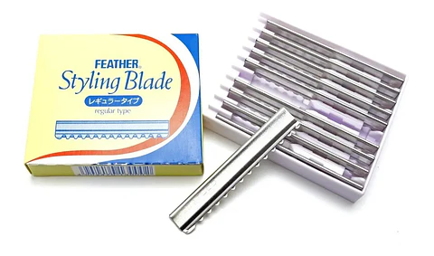 10 Repuestos Feather Dentados / Con Diente Para Navajín