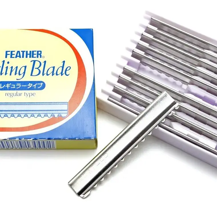 10 Repuestos Feather Dentados / Con Diente Para Navajín 1