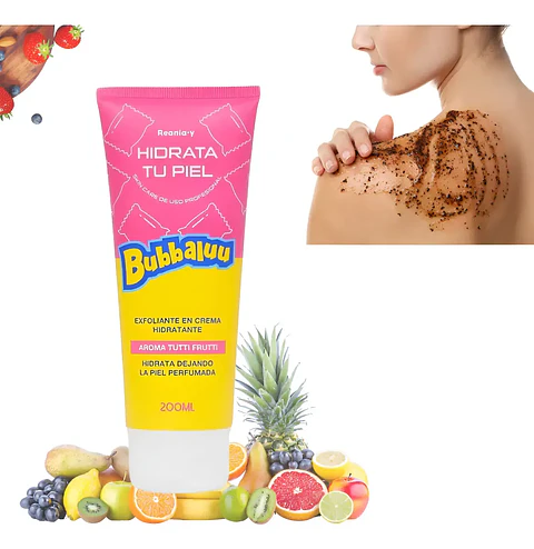 Bubbaluu® Crema - Exfoliante /hidrata Dejando La Piel Perfumada Tutti Frutti