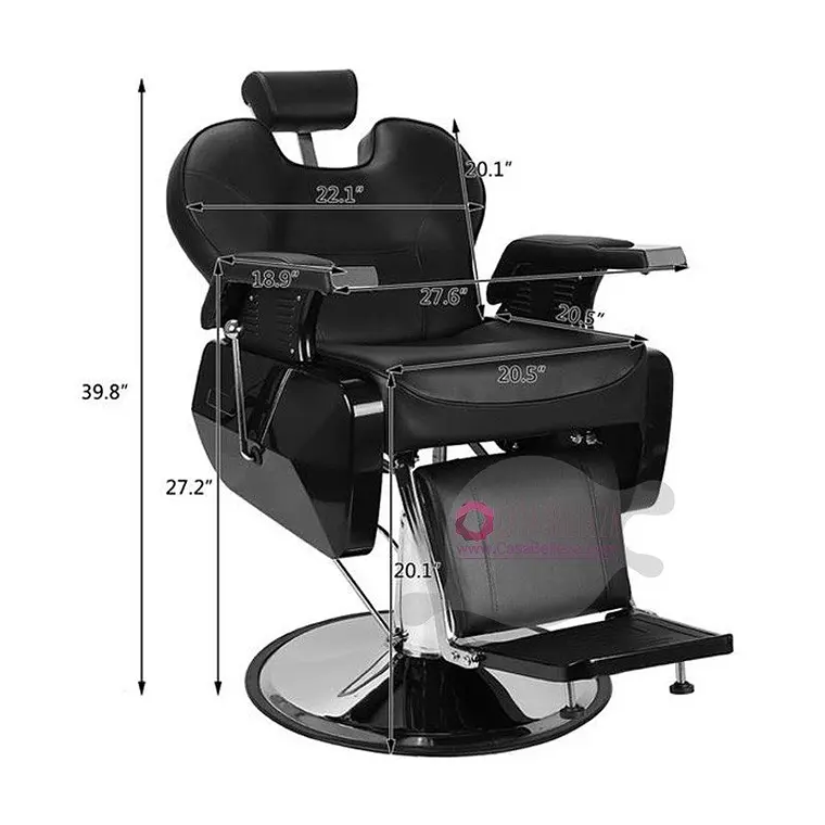 (Negro)Sillon Barbero Negro HB-A101 2