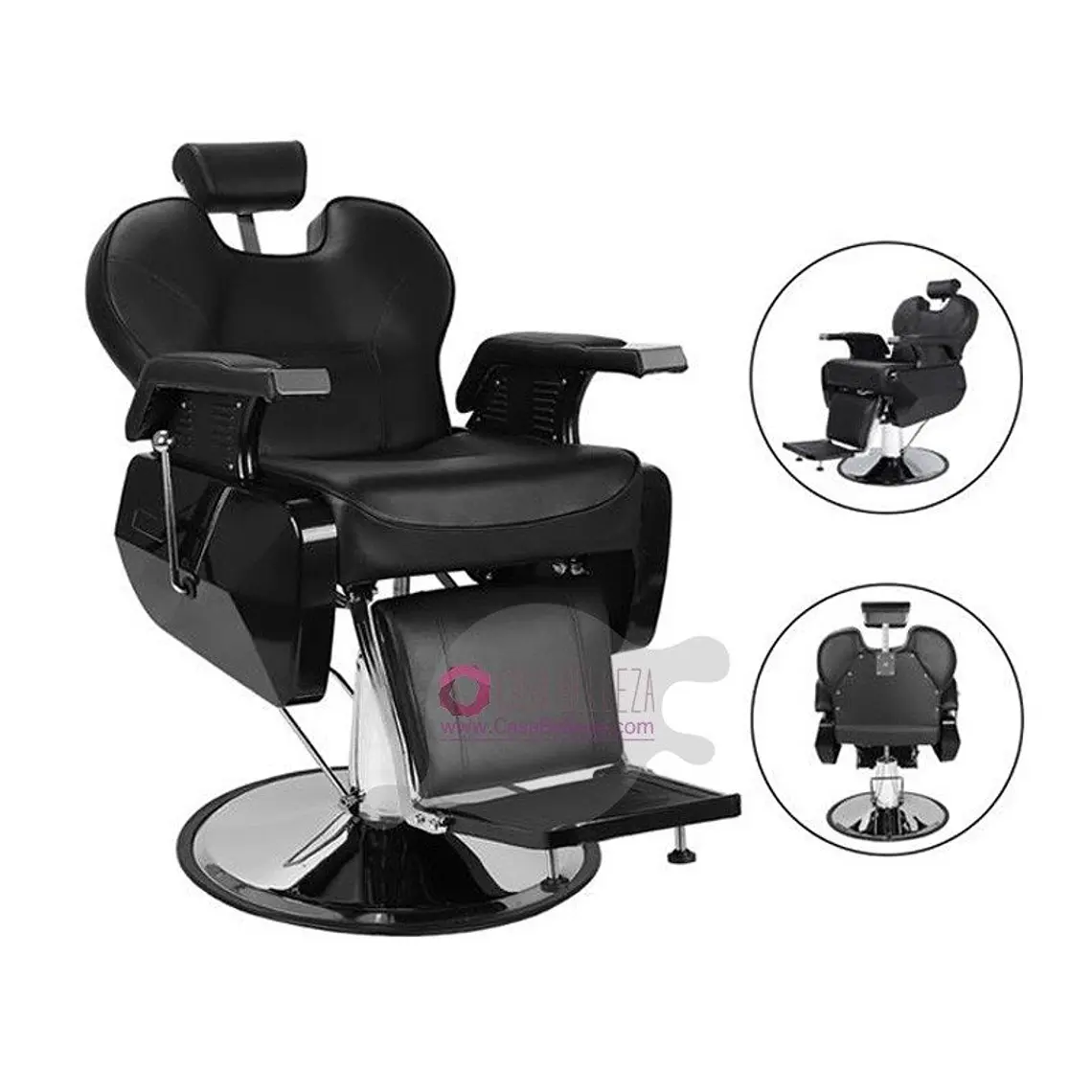 (Negro)Sillon Barbero Negro HB-A101 1