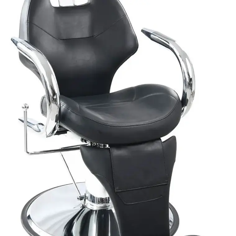 Sillon Barbero Peluqueria Silla Barberia Estetica Rudo Color Negro 1