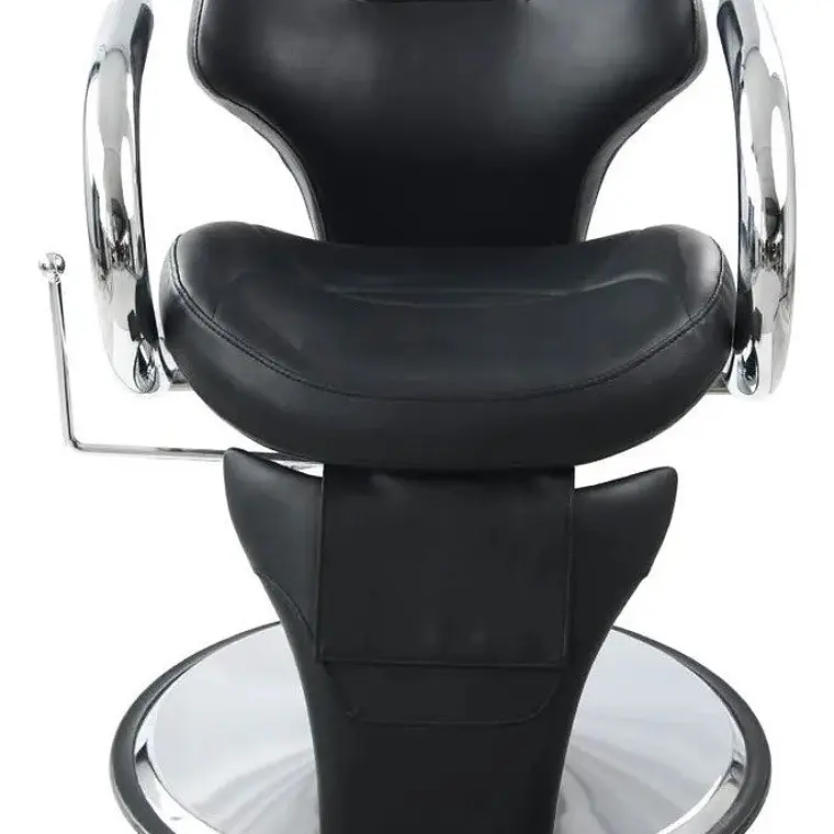 Sillon Barbero Peluqueria Silla Barberia Estetica Rudo Color Negro 2