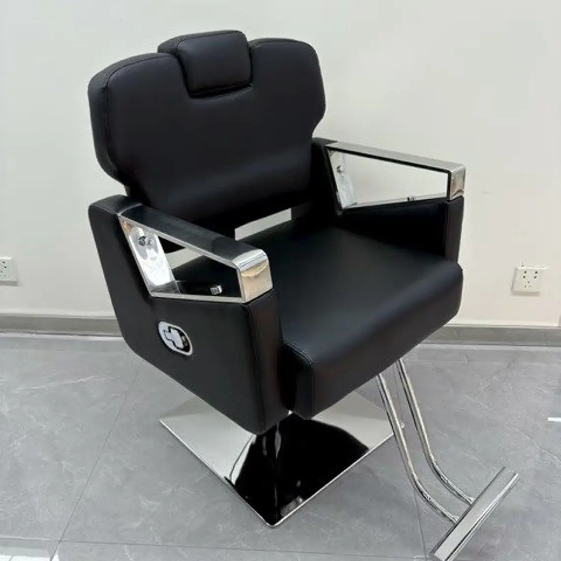  Sillon Barberia Reclinable Negro 2