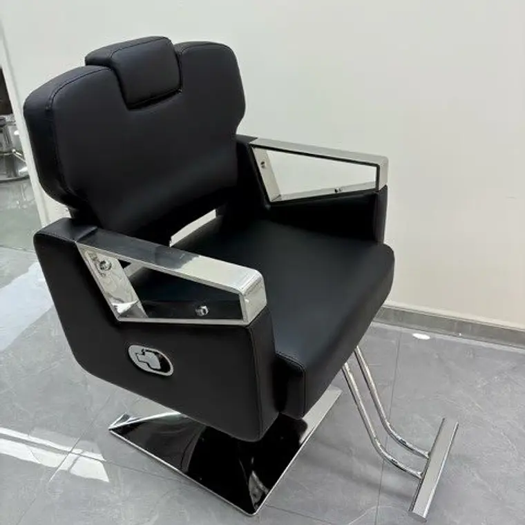  Sillon Barberia Reclinable Negro 1