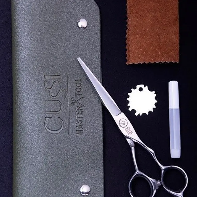Cussi® Tijera Profesional 5.5 Estilista Barber M12-60 1