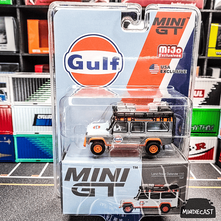 Mini GT Land Rover Defender 110 Gulf MGT00156 1/64. Chase