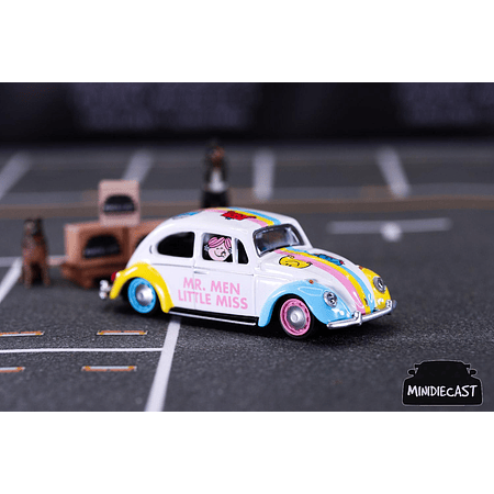 Tarmac Works 1:64 Volkswagen Beetle, Mr. Men & Little Miss
